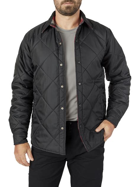 Genuine Dickies 2 In1 Diamond Quilted Reversible Flannel Shirt Jacket