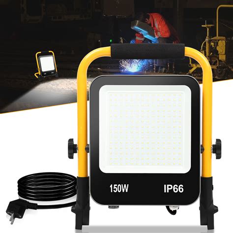 Projecteur Led Avec Jaune Tr Pied W Projecteur Ext Rieur Avec Prise