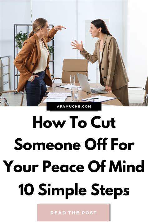 How To Cut Someone Off For Your Peace Of Mind 10 Ways Afam Uche