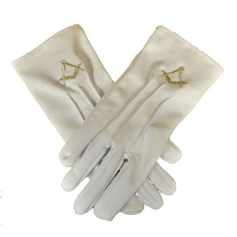 Masonic Gloves Handlink Embroidery