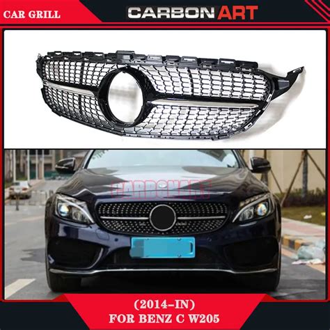 W205 Diamond Grille New C Class Sport Edition Auto Bumper Parts For