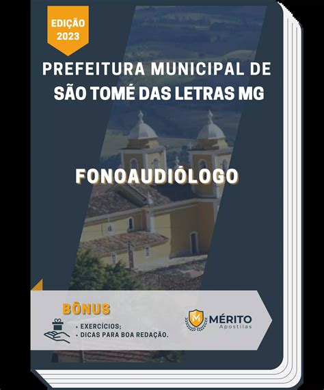 Apostila Fonoaudi Logo Prefeitura De S O Tom Das Letras Mg