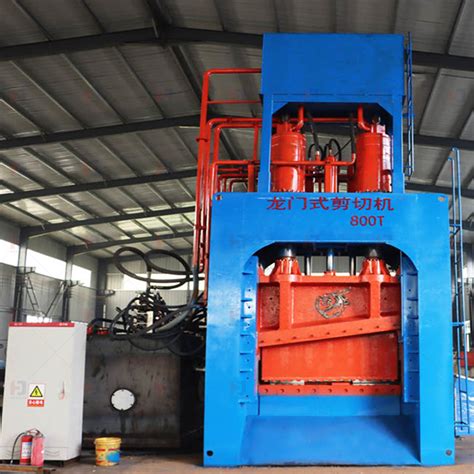 PLC Control Hydraulic Scrap Metal Shearing Baler Machine Heavy Duty