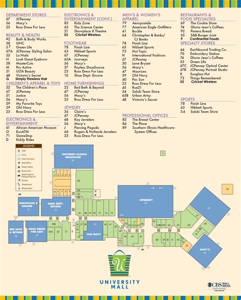 University Mall Map | Gadgets 2018