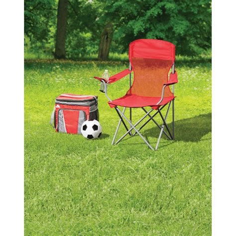 Ozark Trail Basic Mesh Folding Camp Chair With Cup Holder For Outdoor