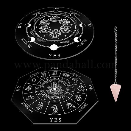 Wholesale Ahandmaker Hamsa Hand Constellation Pendulum Board Set