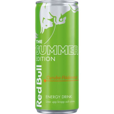 K P Red Bull Summer Edition Elderflower Curuba Energidryck X Cl