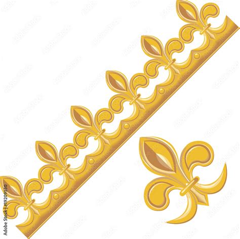 Couronne Galette Des Rois Stock Vector Adobe Stock