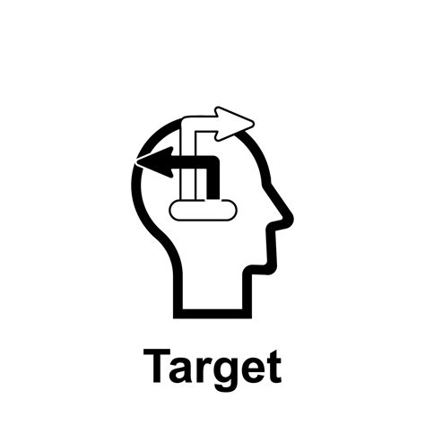 Human Mind Target Vector Icon 22415019 Vector Art At Vecteezy