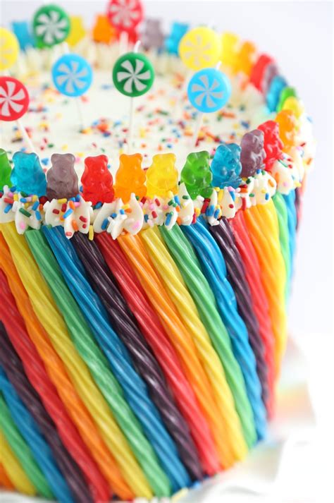 Rainbow Candy Cake - Sprinkle Bakes