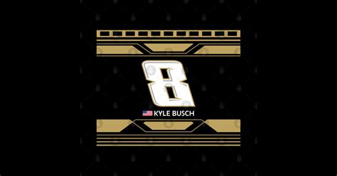 Kyle Busch 8 2024 Nascar Design Kyle Busch Sticker Teepublic