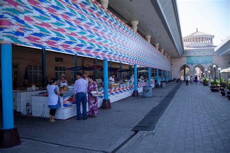 Premium Photo | A market in the uzbekistan