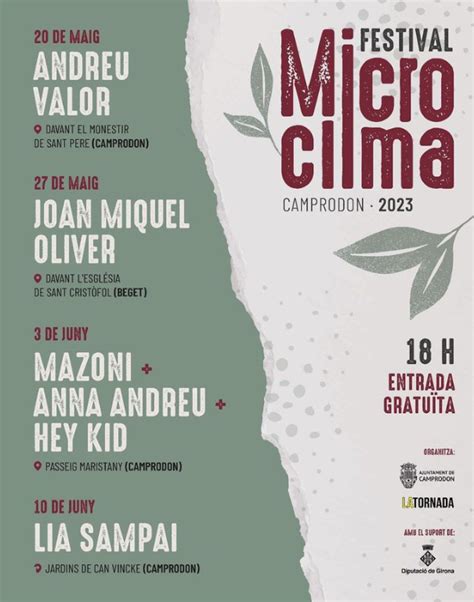 Festival Microclima 2023 La Cultura No Val Res