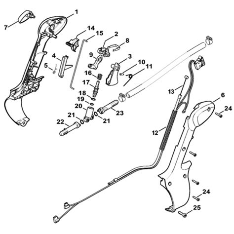 Control Handle Assembly For Stihl Sr200 Z Mistblower Lands Engineers