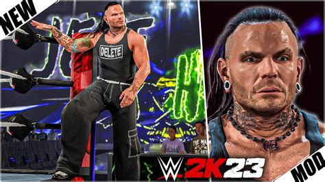 WWE 2K23 Jeff Hardy Character Model Graphics Pack WWE2K23 Mods