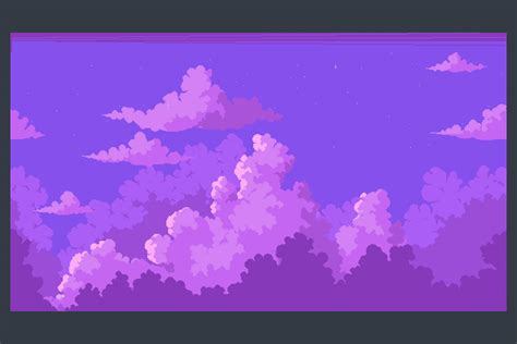 Pixel Art Sky Background