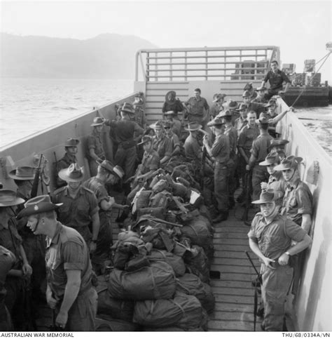 Vung Tau Harbour South Vietnam 1968 04 09 Troops From 1st Battalion The Royal Australian