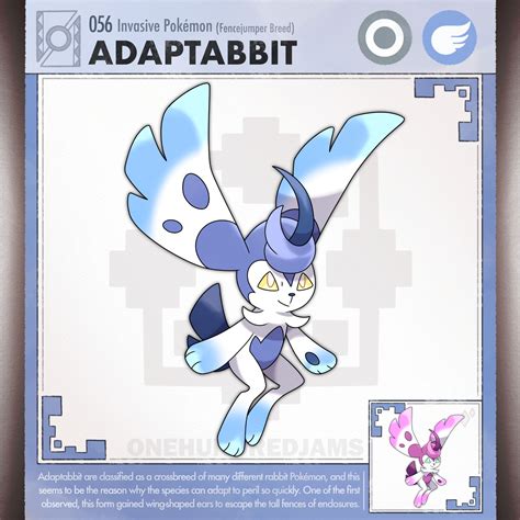 Fakemon Adaptabbit Flying Breed By Onehundredjams On Deviantart