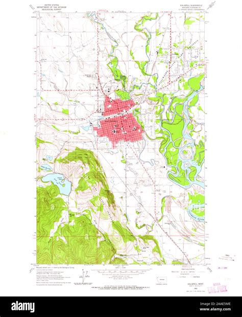 Map Of Kalispell Montana Hi Res Stock Photography And Images Alamy