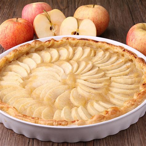 Tarte Aux Pommes à La Crème Fraîche Facile Cuisine Az