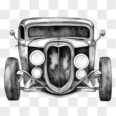 Download Vintage Car Drawing Sketches Online - Creative Fabrica