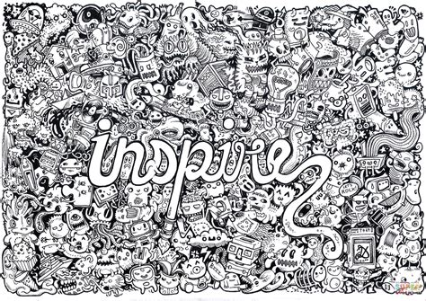 Inspire Doodle coloring page | Free Printable Coloring Pages