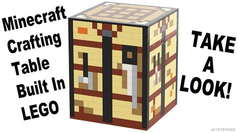 Minecraft Crafting Table Lego Bricks