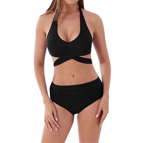 ANINEO Sexy Plus Size Split Swimsuit Women Swimwear Strap Bikini Summer Beach Fashion