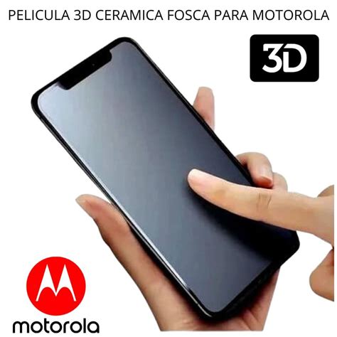 Pelicula D Motorola G Play Fosca Hidrogel Cer Mica Matte Beta Cabos