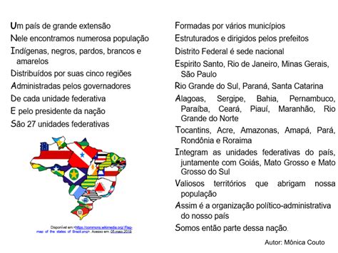 Unidades Político Administrativas Do Brasil 4o Ano Atividades