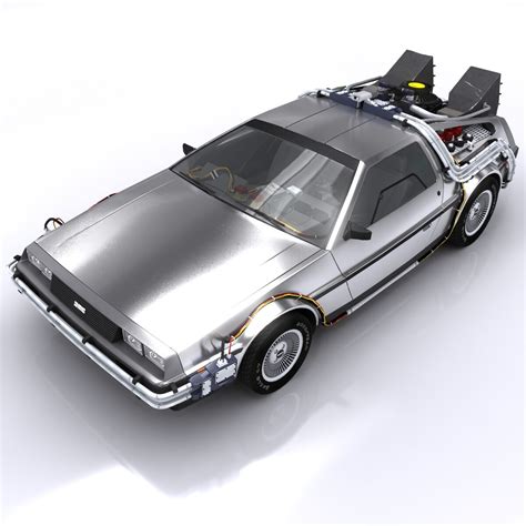 ArtStation - DeLorean Time Machine | Game Assets