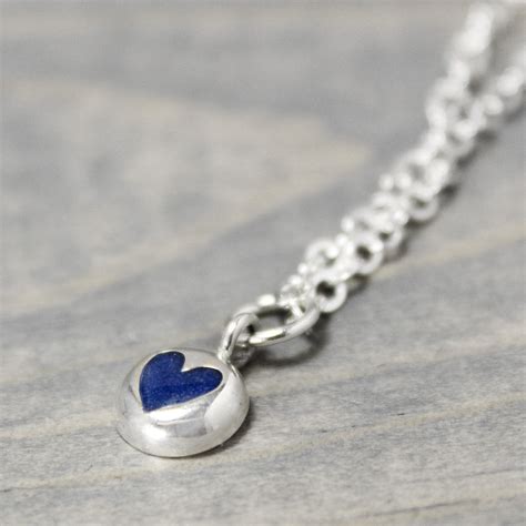 Lapis Lazuli Heart Necklace Handmade Metaphysical Jewelry