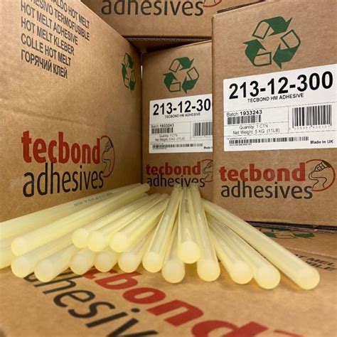 Tecbond 213 12mm Glue Sticks 5kg 213 12 300 Tec Glue Guns