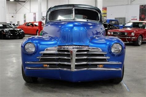 1948 Chevrolet Fleetline 6865 Miles Blue Coupe 350ci V8 350 Turbo 3