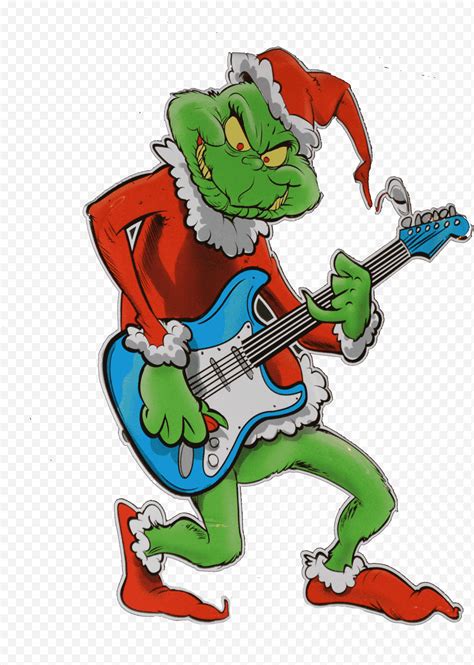 El Grinch C Mo El Grinch Se Rob La Navidad Santa Claus Guitarra