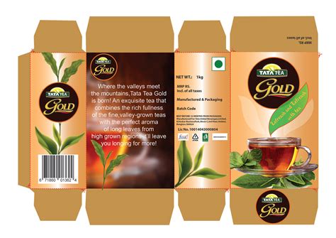 Tata Tea Packaging Box Design Behance