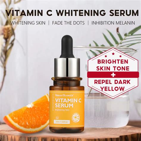 Vibrant Glamour Natural Vitamin C Face Serum Brightening Whitening Skin