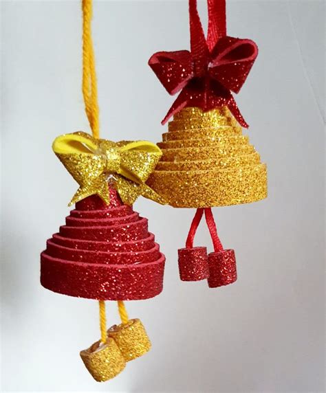 Diy Jingle Bell Diy Jingle Bellsglitter Paper Christmas Ornamentsdiy