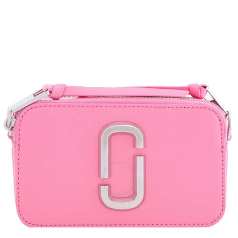 Marc Jacobs The Snapshot Leather Crossbody Bag Petal Pink