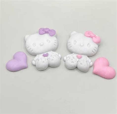 Edible Set Of Hello Kitty Icing Topper Cake Sugarpaste Eur 560