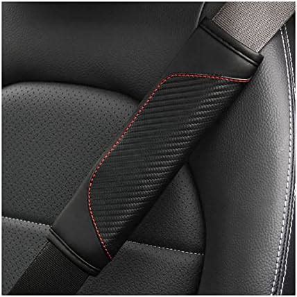 Amazon AUCELI 2PCS Car Seat Belt Cover Carbon Fiber Safety