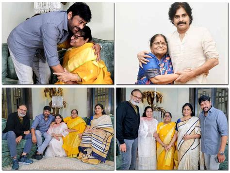 Chiranjeevi and His Mother Anjana Devi