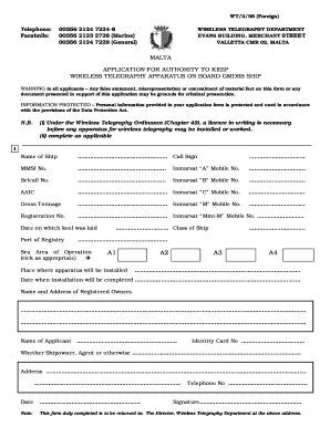 Fillable Online APPLIC FORM GMDSS FULL TERM4 Fax Email Print PdfFiller