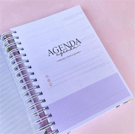 Agenda 2024 Personalizada Agenda Diária Datada A5 Elo7