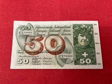 50 Franken Note 1974 Wenig Gebraucht Kaufen Auf Ricardo