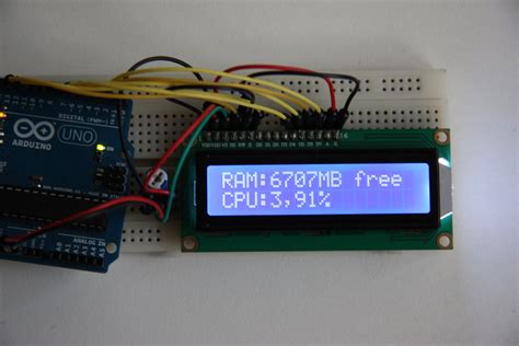 Arduino CPU+RAM Usage Monitor LCD : 5 Steps - Instructables