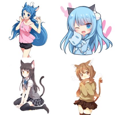 Cat Girl transparent PNG images - StickPNG