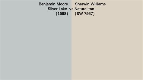 Benjamin Moore Silver Lake 1598 Vs Sherwin Williams Natural Tan Sw