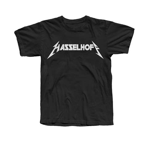 Black Hasselhoff Logo T Shirt Home Page The Hoff Store Official Uk