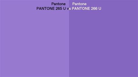 Pantone 265 U Vs Pantone 266 U Side By Side Comparison